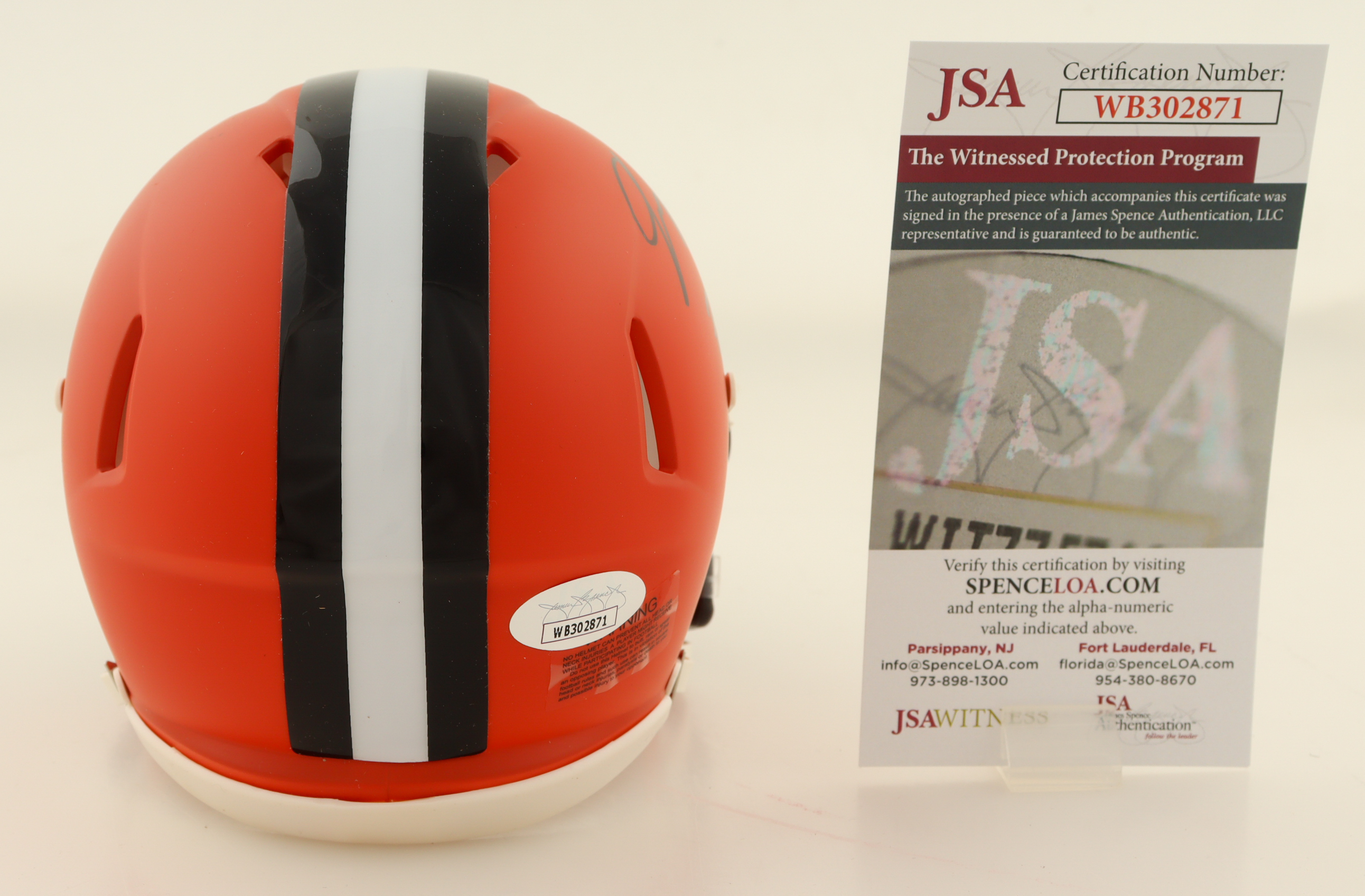 Jerome Ford Signed Browns Speed Mini Helmet (JSA) at PristineAuction.com Jerome Ford Signed Browns Speed Mini Helmet (JSA) at PristineAuction.com
