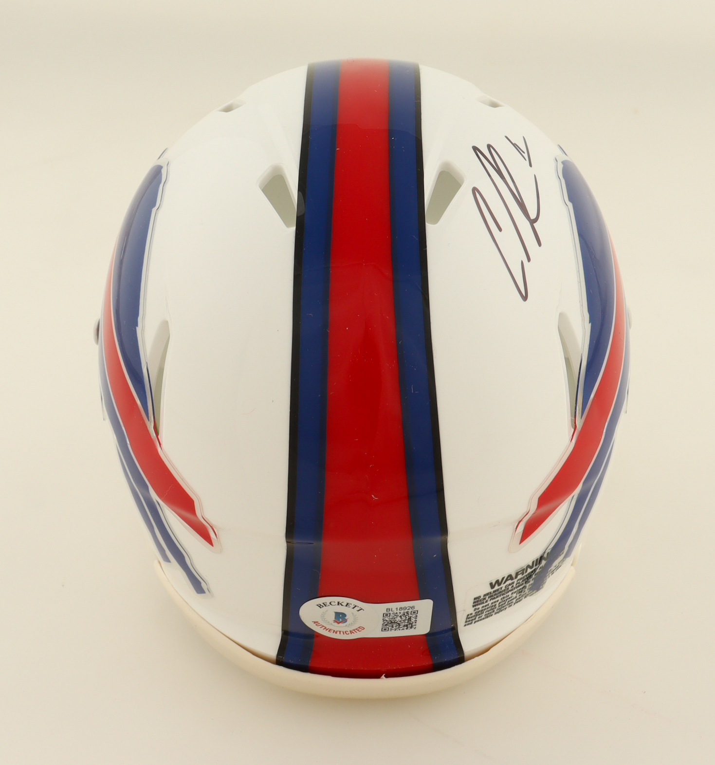 Curtis Samuel Signed Bills Speed Mini Helmet (Beckett) at PristineAuction.com Curtis Samuel Signed Bills Speed Mini Helmet (Beckett) at PristineAuction.com