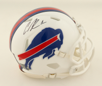 Curtis Samuel Signed Bills Speed Mini Helmet (Beckett) at PristineAuction.com