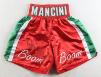 Ray "Boom Boom" Mancini Signed Boxing Trunks (New England Picture) at PristineAuction.com