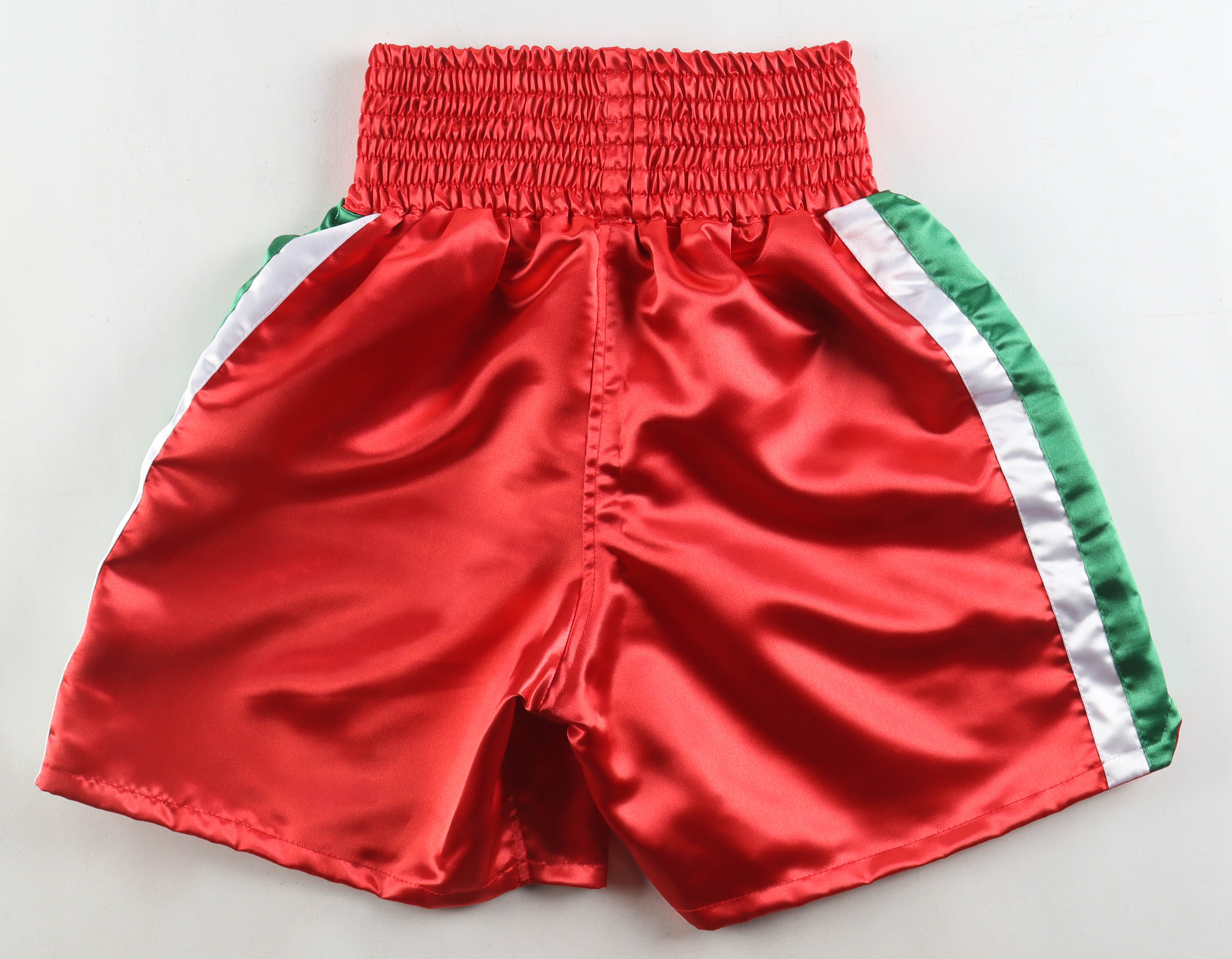 Ray "Boom Boom" Mancini Signed Boxing Trunks (New England Picture) at PristineAuction.com Ray "Boom Boom" Mancini Signed Boxing Trunks (New England Picture) at PristineAuction.com