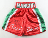 Ray "Boom Boom" Mancini Signed Boxing Trunks (New England Picture) at PristineAuction.com