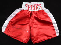 Michael Spinks "Jinx" Signed Boxing Shorts (New England Picture) at PristineAuction.com