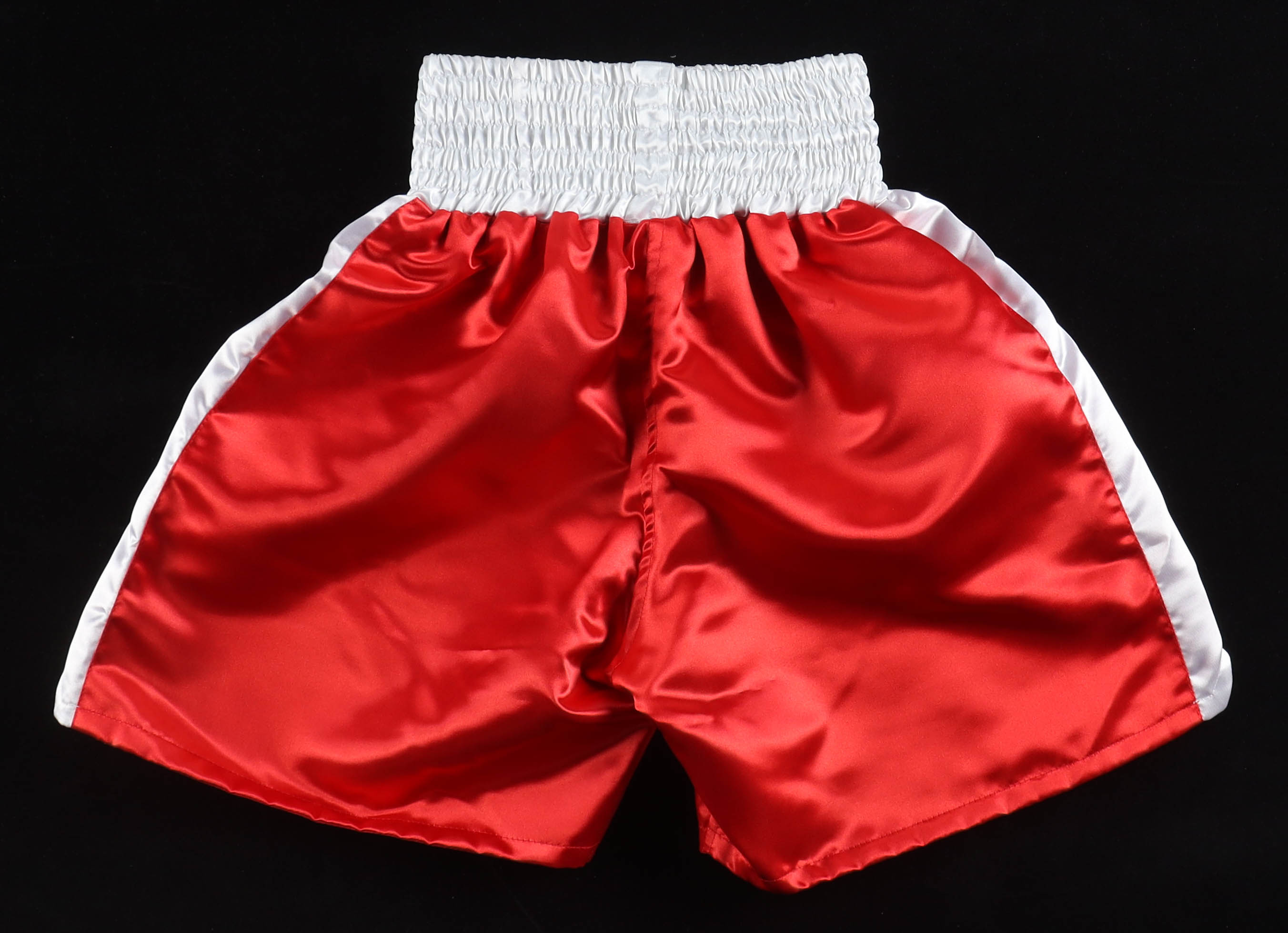 Michael Spinks "Jinx" Signed Boxing Shorts (New England Picture) at PristineAuction.com Michael Spinks "Jinx" Signed Boxing Shorts (New England Picture) at PristineAuction.com
