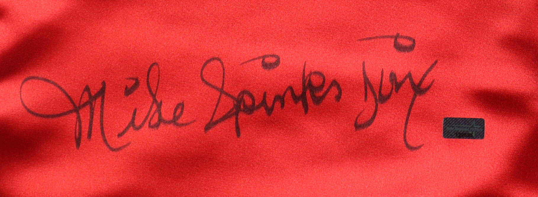Michael Spinks "Jinx" Signed Boxing Shorts (New England Picture) at PristineAuction.com Michael Spinks "Jinx" Signed Boxing Shorts (New England Picture) at PristineAuction.com