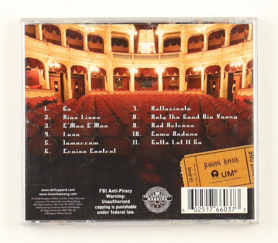 Def Leppard "Songs From the Sparkle Lounge" CD Album Cover Band-Signed by (5) with Joe Elliott, Rick Savage (JSA) at PristineAuction.com Def Leppard "Songs From the Sparkle Lounge" CD Album Cover Band-Signed by (5) with Joe Elliott, Rick Savage (JSA) at PristineAuction.com