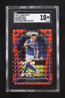 Ben White 2020-21 Panini Prizm English Premier League Prizms Red Mosaic #168 RC #151/159 (SGC 10) at PristineAuction.com