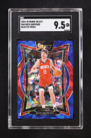 Reed Sheppard 2024-25 Select Blue Cracked Ice Prizms #68 RC (SGC 9.5) at PristineAuction.com