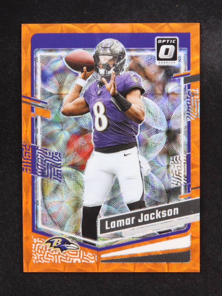 Lamar Jackson 2023 Donruss Optic Orange Scope #14 #70/79