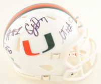 Malachi Toney, CJ Daniels & Jojo Trader Signed Miami Hurricanes Speed Mini Helmet Inscribed "JoJo" (JSA) at PristineAuction.com