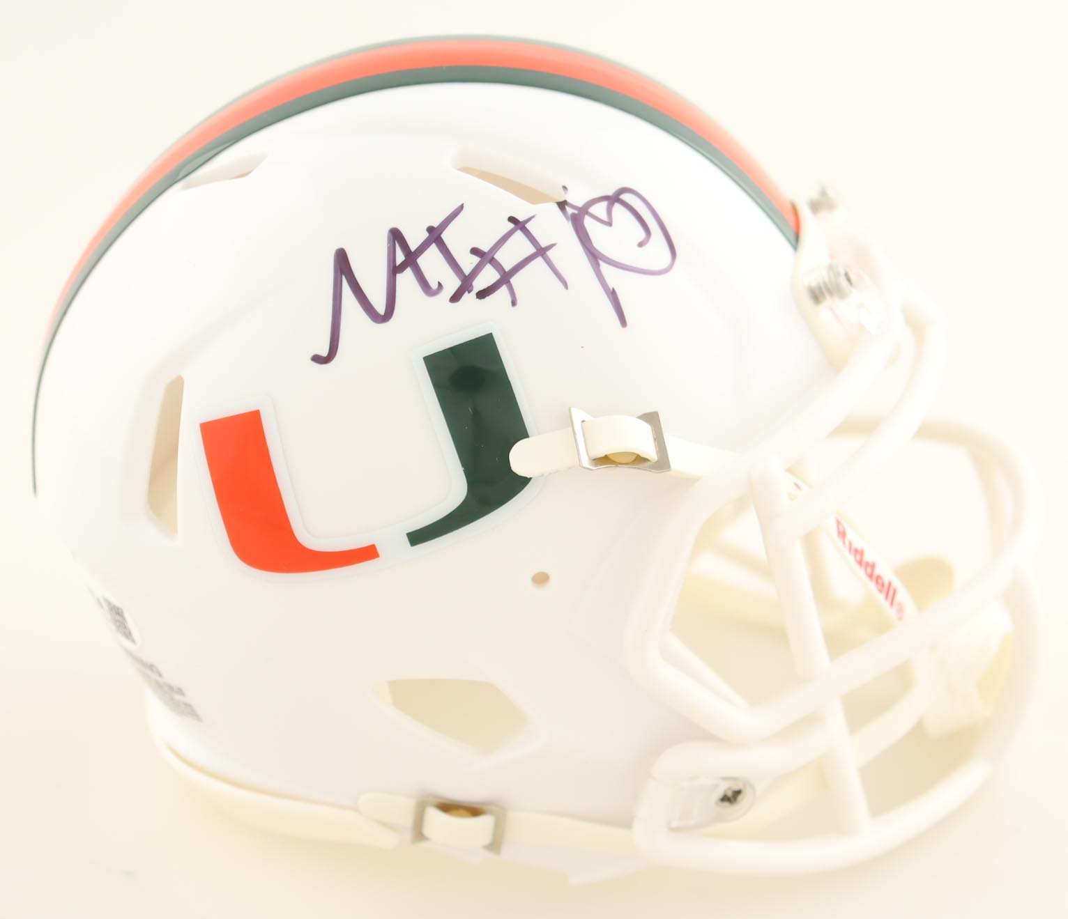 Malachi Toney Signed Miami Hurricanes Speed Mini Helmet (JSA) at PristineAuction.com Malachi Toney Signed Miami Hurricanes Speed Mini Helmet (JSA) at PristineAuction.com