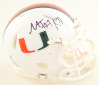 Malachi Toney Signed Miami Hurricanes Speed Mini Helmet (JSA) at PristineAuction.com
