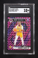 Bronny James Jr. 2024-25 Panini Mosaic Mosaic Purple #262 / NBA Debut RC #39/99 (SGC 10) at PristineAuction.com