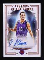 Peja Stojakovic 2023-24 Topps Motif Legends of the Court Signatures Cadmium Orange #LCSPS #02/25 at PristineAuction.com