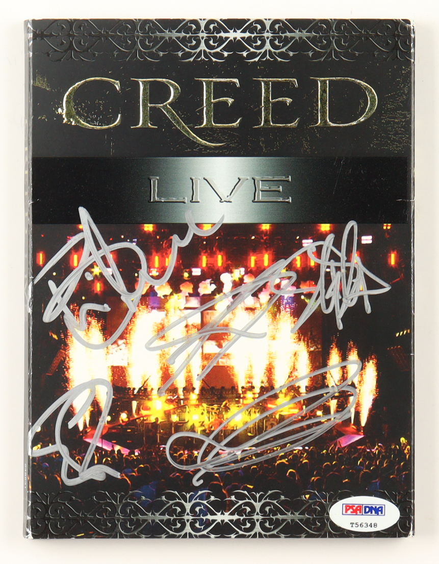 Creed "Creed Live" Concert DVD Signed by (4) with Brian Marshall, Scott Phillips (JSA) at PristineAuction.com Creed "Creed Live" Concert DVD Signed by (4) with Brian Marshall, Scott Phillips (JSA) at PristineAuction.com