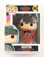 Gaten Matarazzo Signed "Stranger Things" #1463 Dustin Funko Pop! Vinyl Figure Inscribed "Dustin" (Beckett) at PristineAuction.com
