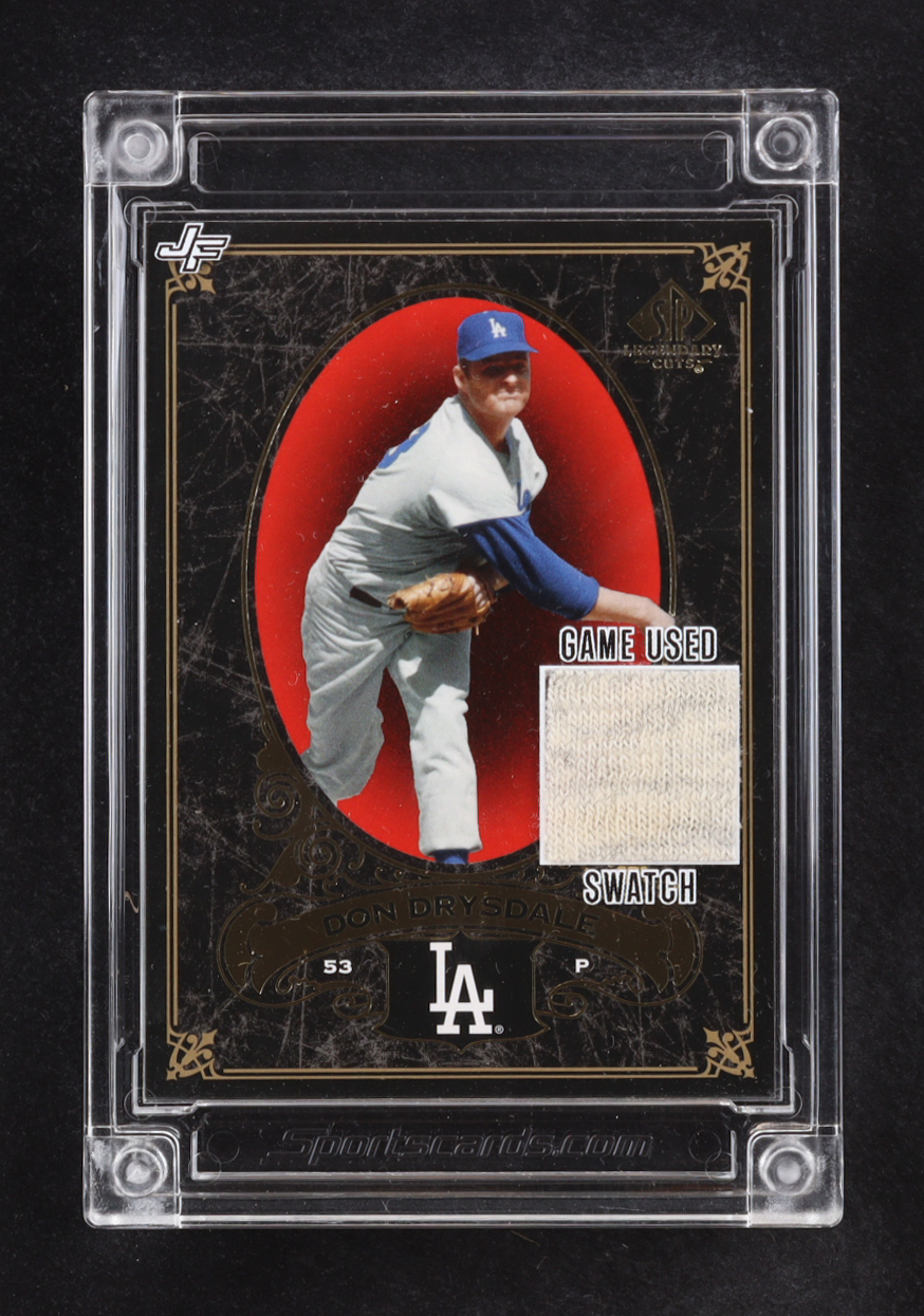 Don Drysdale 2024 Jersey Fusion SP Legendary Cuts Game Used Swatch #DD60 at PristineAuction.com Don Drysdale 2024 Jersey Fusion SP Legendary Cuts Game Used Swatch #DD60 at PristineAuction.com