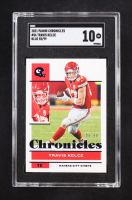 Travis Kelce 2021 Panini Chronicles Blue #56 #55/99 (SGC 10) at PristineAuction.com