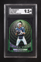 Tom Brady 2019 Panini Obsidian Tunnel Vision Electric Etch Green #20 #3/25 (SGC 9.5) at PristineAuction.com