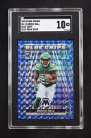 Breece Hall 2022 Panini Mosaic Blue Chips Mosaic Blue #12 RC #10/99 (SGC 10) at PristineAuction.com