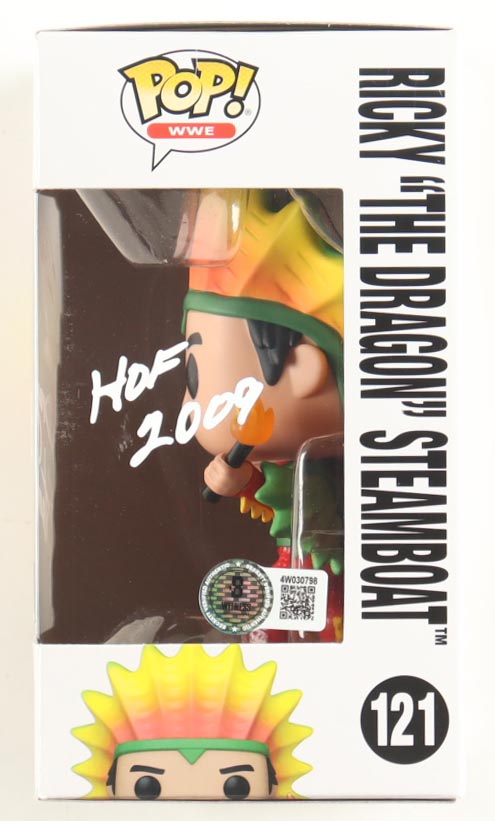 Ricky "The Dragon" Steamboat Signed WWE #121 Funko Pop! Vinyl Figure (Beckett) at PristineAuction.com Ricky "The Dragon" Steamboat Signed WWE #121 Funko Pop! Vinyl Figure (Beckett) at PristineAuction.com