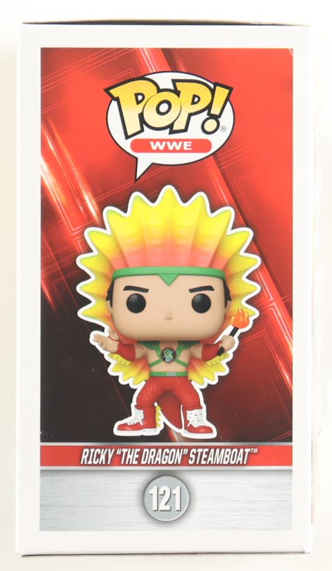 Ricky "The Dragon" Steamboat Signed WWE #121 Funko Pop! Vinyl Figure (Beckett) at PristineAuction.com Ricky "The Dragon" Steamboat Signed WWE #121 Funko Pop! Vinyl Figure (Beckett) at PristineAuction.com