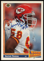 Derrick Thomas Signed 1991 Upper Deck Football #404 (JSA) at PristineAuction.com