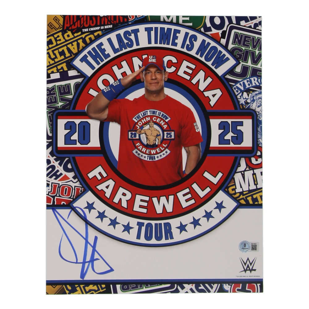John Cena Signed WWE 11x14 Photo (Beckett) at PristineAuction.com John Cena Signed WWE 11x14 Photo (Beckett) at PristineAuction.com