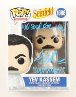 Larry Thomas Signed "Seinfeld" #1086 Yev Kassem Funko Pop! Vinyl Figure Inscribed "Soup Nazi" & "No Soup For You!" (TriStar) at PristineAuction.com