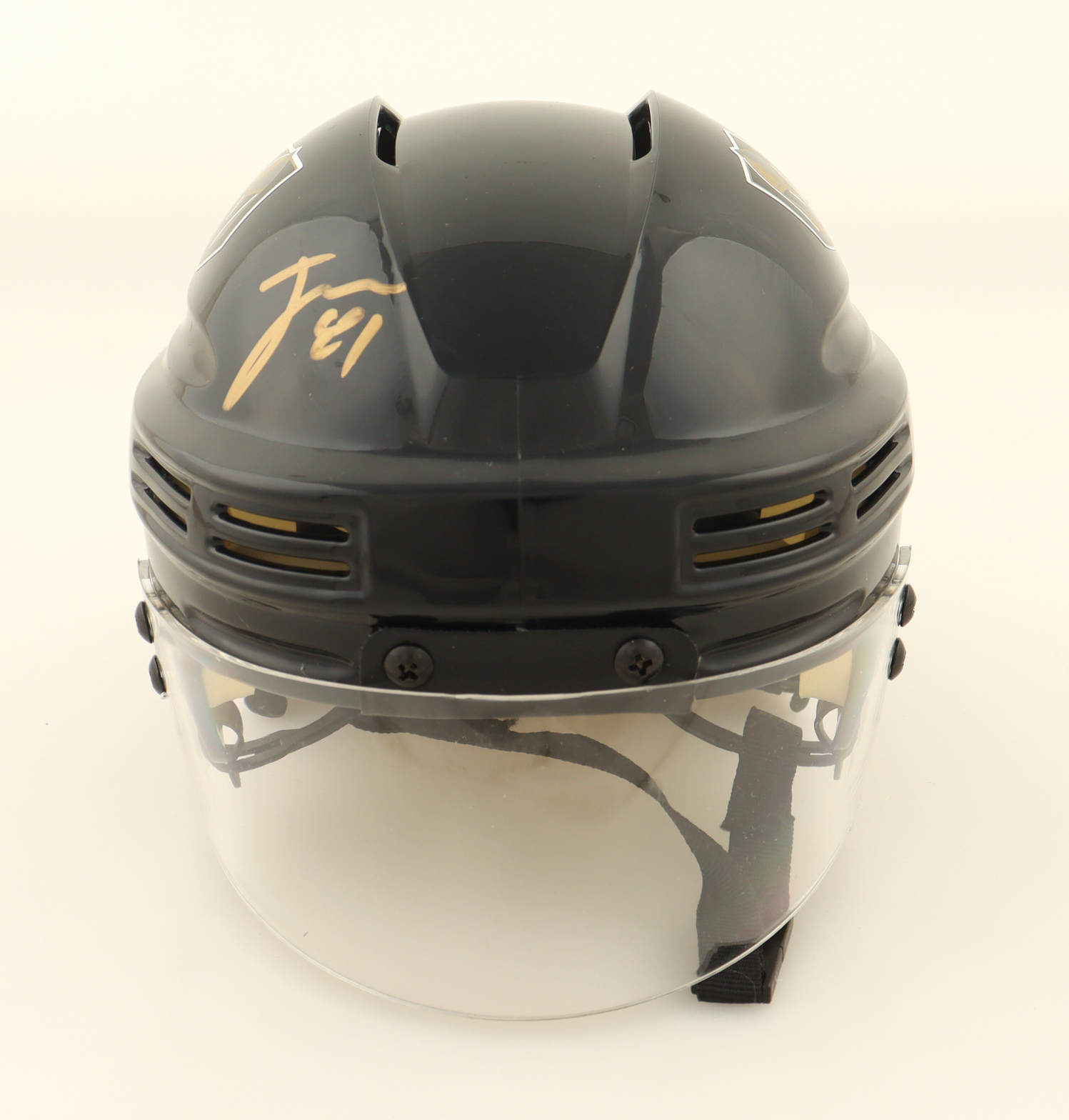 Jonathan Marchessault Signed Golden Knights Mini Helmet (Fanatics & PSA) at PristineAuction.com Jonathan Marchessault Signed Golden Knights Mini Helmet (Fanatics & PSA) at PristineAuction.com