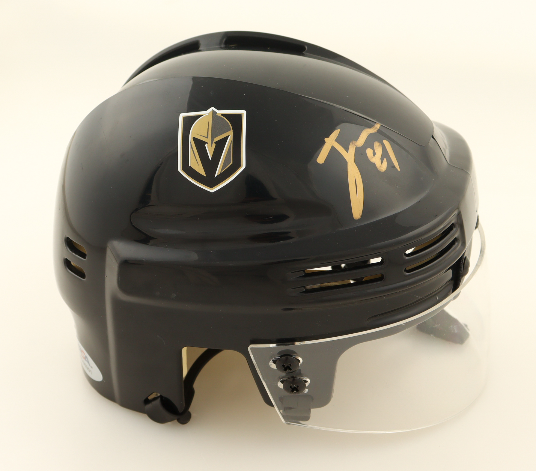 Jonathan Marchessault Signed Golden Knights Mini Helmet (Fanatics & PSA) at PristineAuction.com Jonathan Marchessault Signed Golden Knights Mini Helmet (Fanatics & PSA) at PristineAuction.com