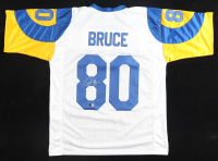 Isaac Bruce Signed Jersey Inscribed "SB XXXIV" & "73 Yd GW TD" (Beckett) at PristineAuction.com
