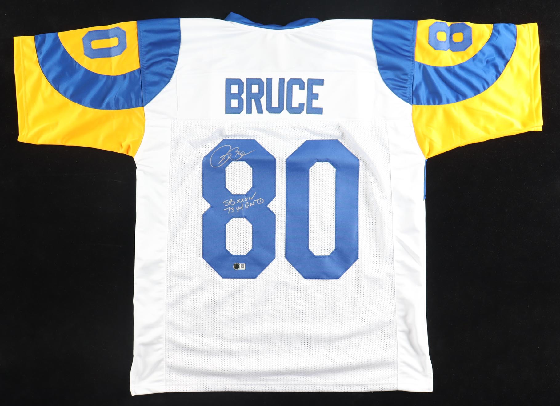 Isaac Bruce Signed Jersey (Beckett) at PristineAuction.com Isaac Bruce Signed Jersey (Beckett) at PristineAuction.com