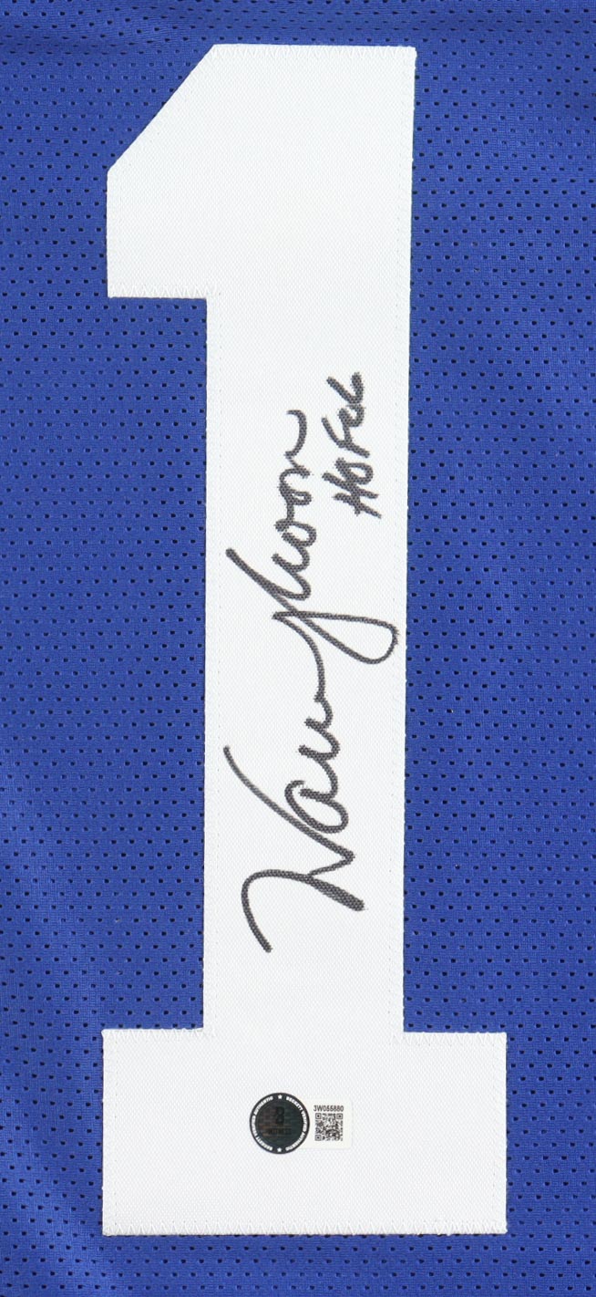 Warren Moon Signed Jersey Inscribed "HOF 06" (Beckett) at PristineAuction.com Warren Moon Signed Jersey Inscribed "HOF 06" (Beckett) at PristineAuction.com