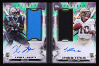 Spencer Rattler / Xavier Legette 2024 Topps Inception Dual Autograph Relic Booklets Green #DRRBCLR #34/99 RC at PristineAuction.com