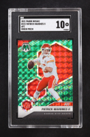 Patrick Mahomes II 2021 Panini Mosaic Mosaic Green #221 AFC (SGC 10) at PristineAuction.com