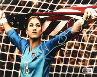 Hope Solo Signed Team USA 8x10 Photo (Beckett) at PristineAuction.com