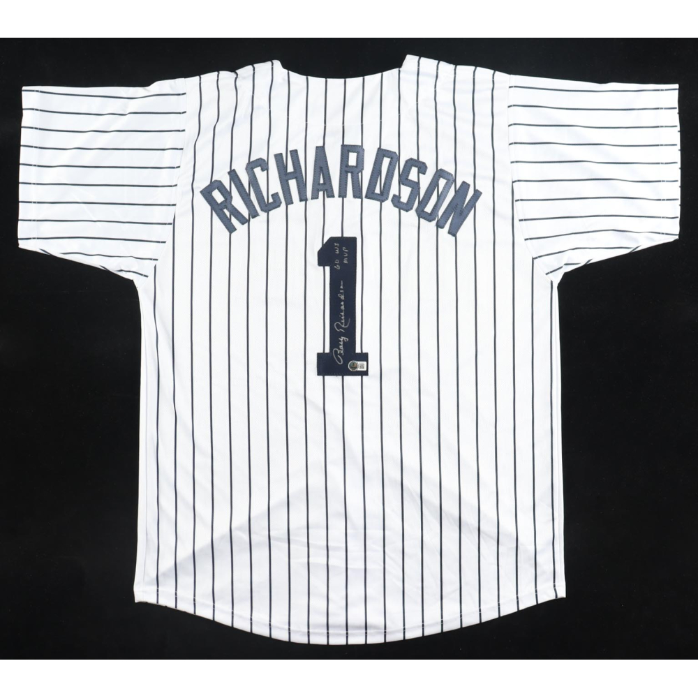 Bobby Richardson Signed Jersey Inscribed "60 WS MVP" (Beckett) at PristineAuction.com Bobby Richardson Signed Jersey Inscribed "60 WS MVP" (Beckett) at PristineAuction.com