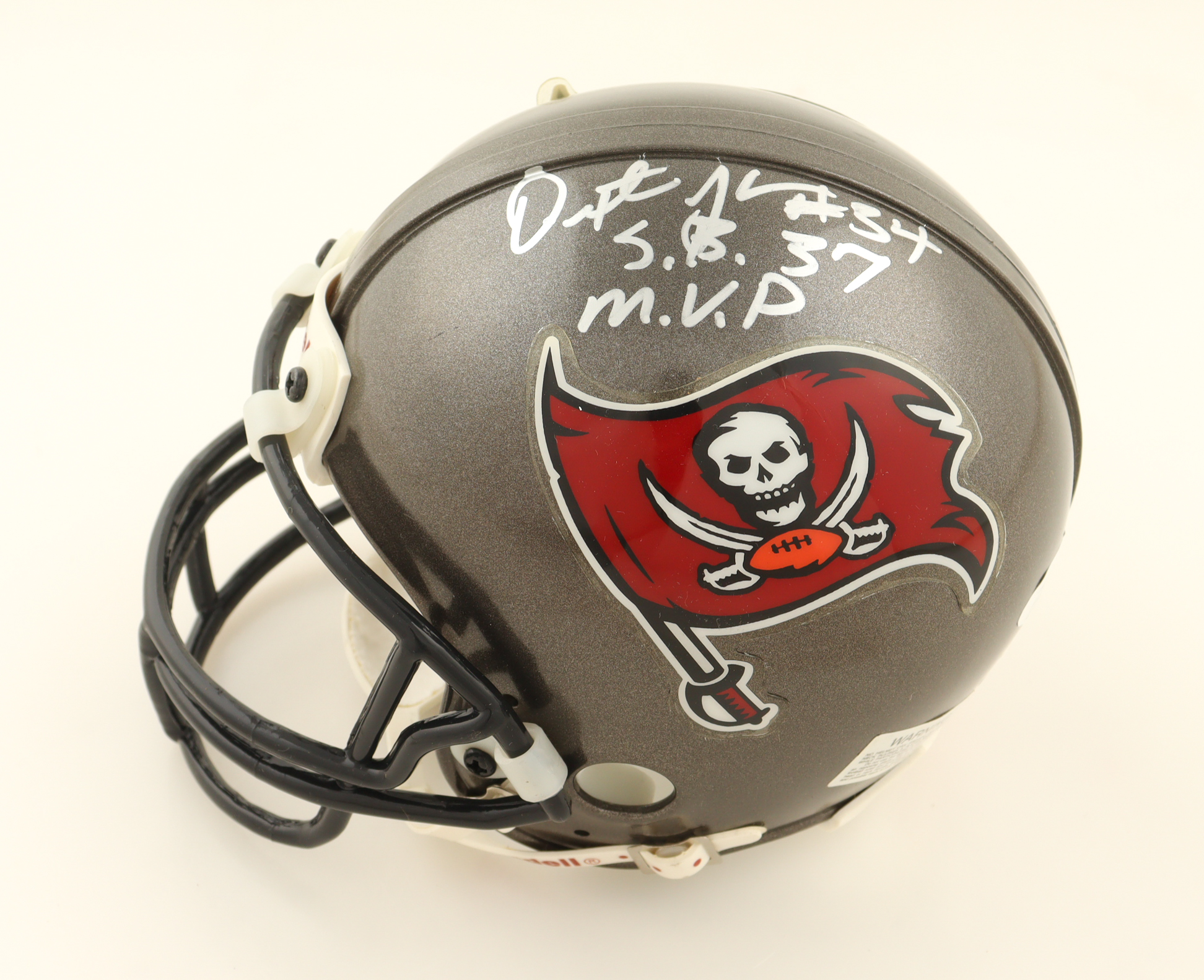 Dexter Jackson Signed Buccaneers Mini Helmet Inscribed "S.B. 37 M.V.P" (JSA & Schwartz) at PristineAuction.com Dexter Jackson Signed Buccaneers Mini Helmet Inscribed "S.B. 37 M.V.P" (JSA & Schwartz) at PristineAuction.com