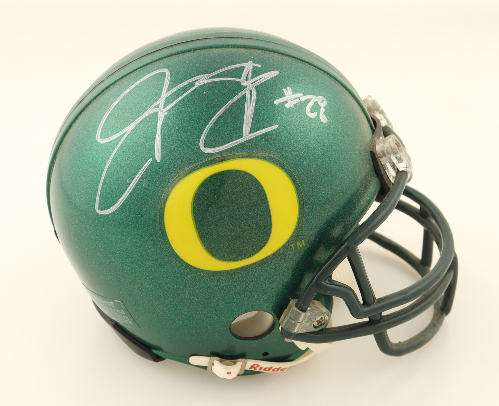 Jonathan Stewart & Dennis Dixon Signed Oregon Ducks Mini Helmet (JSA) at PristineAuction.com Jonathan Stewart & Dennis Dixon Signed Oregon Ducks Mini Helmet (JSA) at PristineAuction.com