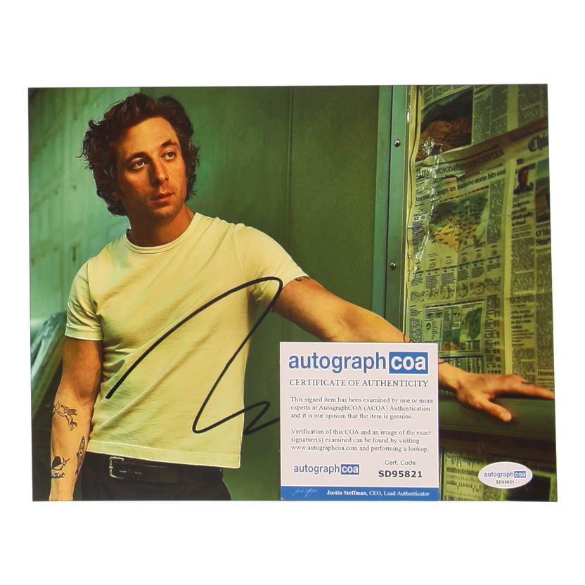 Jeremy Allen White Signed "The Bear" 8x10 Photo (ACOA) at PristineAuction.com Jeremy Allen White Signed "The Bear" 8x10 Photo (ACOA) at PristineAuction.com