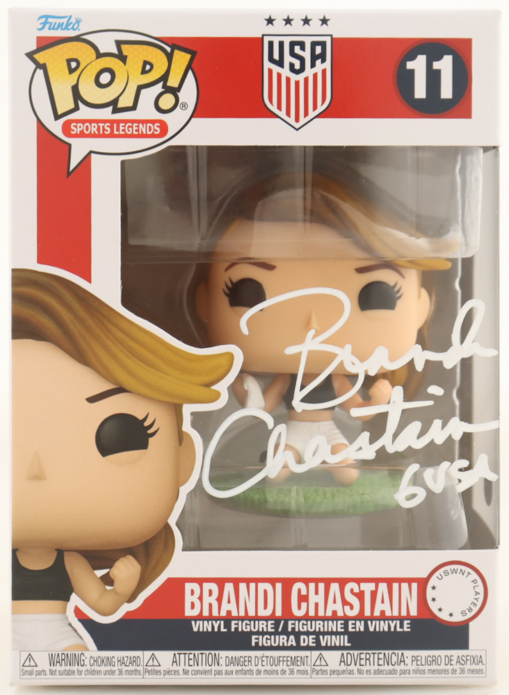 Brandi Chastain Signed "Team USA" #11 Funko Pop! Vinyl Figure Inscribed "6 USA" (Schwartz) at PristineAuction.com Brandi Chastain Signed "Team USA" #11 Funko Pop! Vinyl Figure Inscribed "6 USA" (Schwartz) at PristineAuction.com