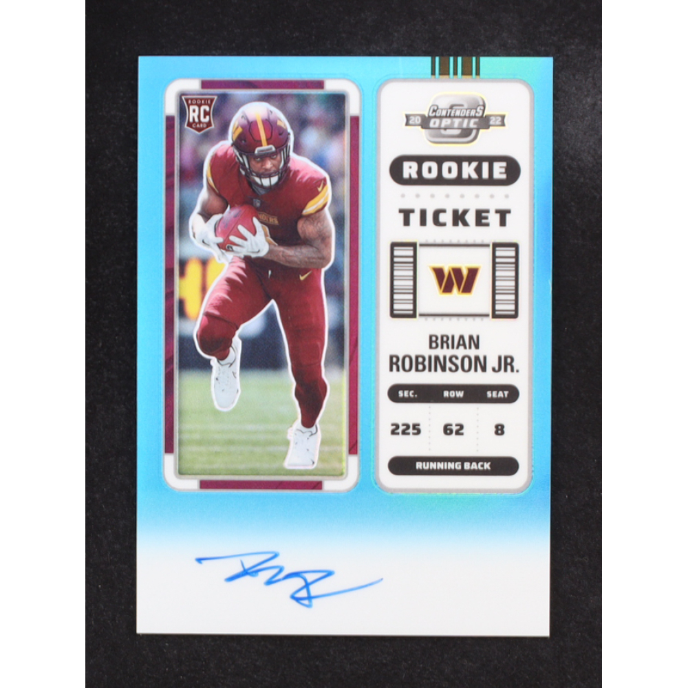 Brian Robinson Jr. 2022 Panini Contenders Optic Teal #106 RC #31/99 at PristineAuction.com