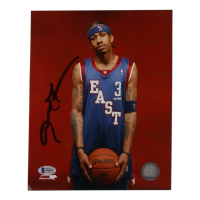 Allen Iverson Signed 76ers 8x10 Photo (Beckett) at PristineAuction.com