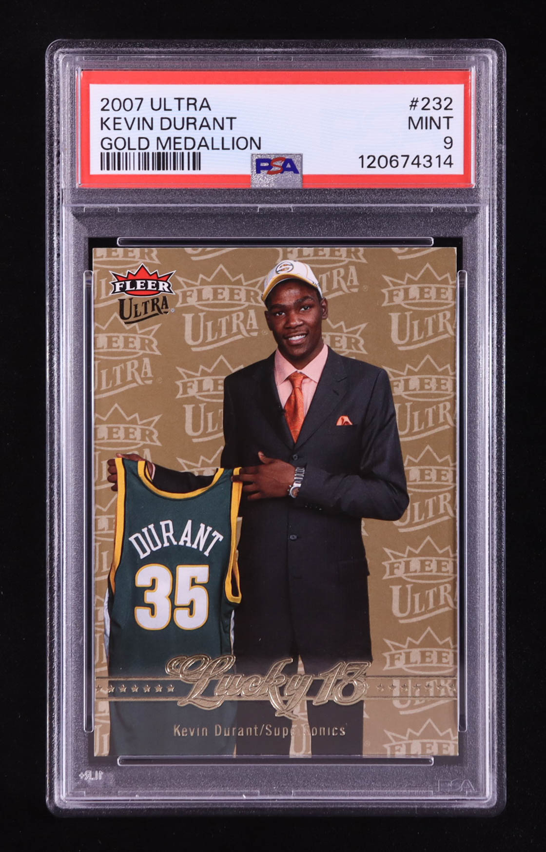 Kevin Durant 2007-08 Ultra SE Gold Medallion #232 RC (PSA 9) at PristineAuction.com Kevin Durant 2007-08 Ultra SE Gold Medallion #232 RC (PSA 9) at PristineAuction.com