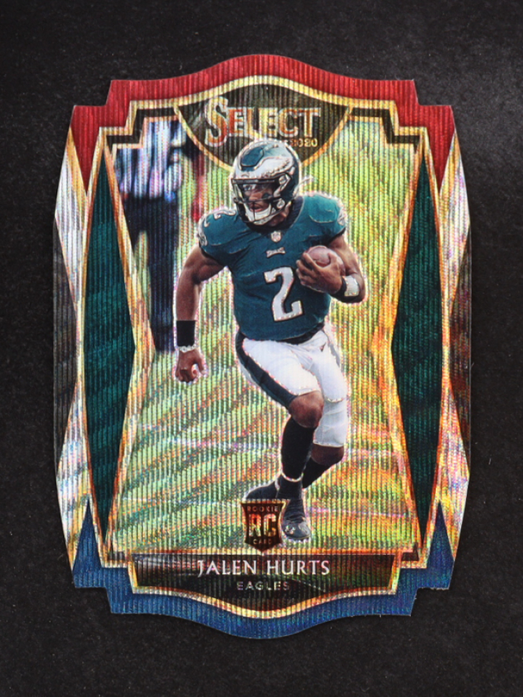 Jalen Hurts 2020 Select Prizm Tri Color Die Cut #150 RC