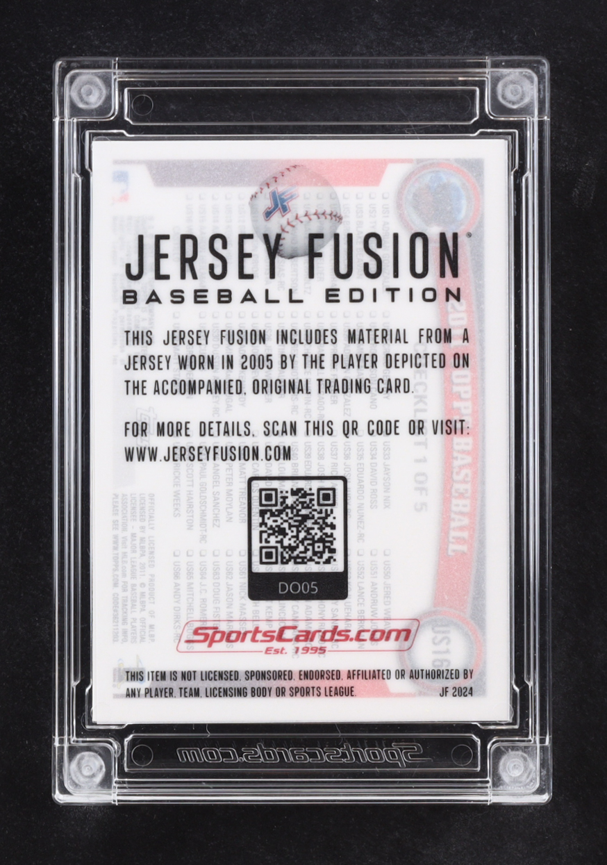 David Ortiz 2024 Jersey Fusion Game Used Swatch #DO05 at PristineAuction.com David Ortiz 2024 Jersey Fusion Game Used Swatch #DO05 at PristineAuction.com