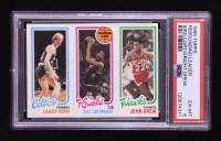 Larry Bird #34 / Bill Cartwright TL #164 / John Drew #23 1980-81 Topps #94 (PSA 6) at PristineAuction.com