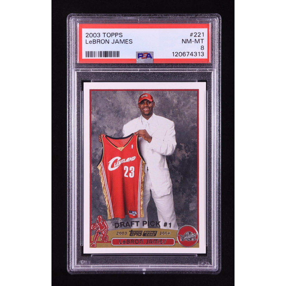 LeBron James 2003-04 Topps #221 RC (PSA 8) at PristineAuction.com