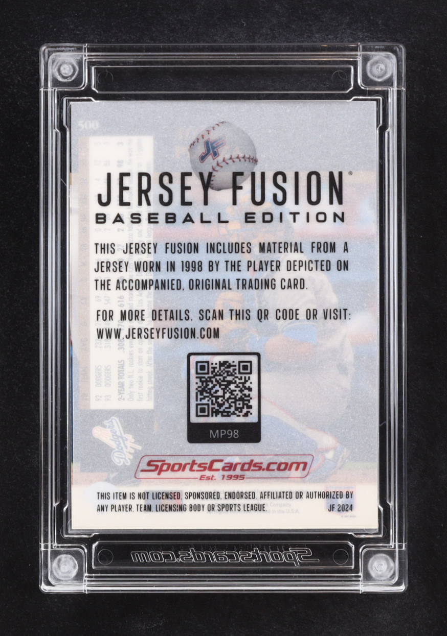 Mike Piazza 2024 Jersey Fusion Upper Deck Game Used Swatch #MP98 at PristineAuction.com Mike Piazza 2024 Jersey Fusion Upper Deck Game Used Swatch #MP98 at PristineAuction.com